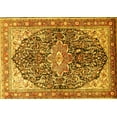 thumbnail image 1 of Ahgly Company Indoor Rectangle Medallion Yellow Traditional Area Rugs, 7' x 9', 1 of 1