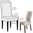 thumbnail image 5 of Chair Covers for Dining Chairs Set of 6,Beige Stretch Dining Room Chair Cover Kitchen Parsons Chair Slipcovers (Pack of 6, Beige), 5 of 6