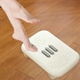 thumbnail image 6 of figatia Foot Rest under Desk Foot Stool Comfortable Feet Stand with Roller Massage Leg Rest for Car Gaming Women Men Living Room Home White, 6 of 8