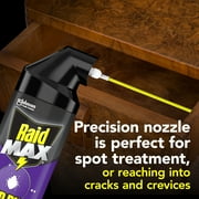 (2 pack) Raid Max Bed Bug & Flea Foaming Spray, 8 Week Residual Protection Bed Bug Control, 17.5 oz