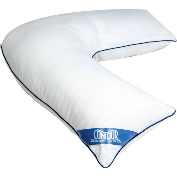 Contour L Shaped Bed & Body Support Pillow For Side Sleepers