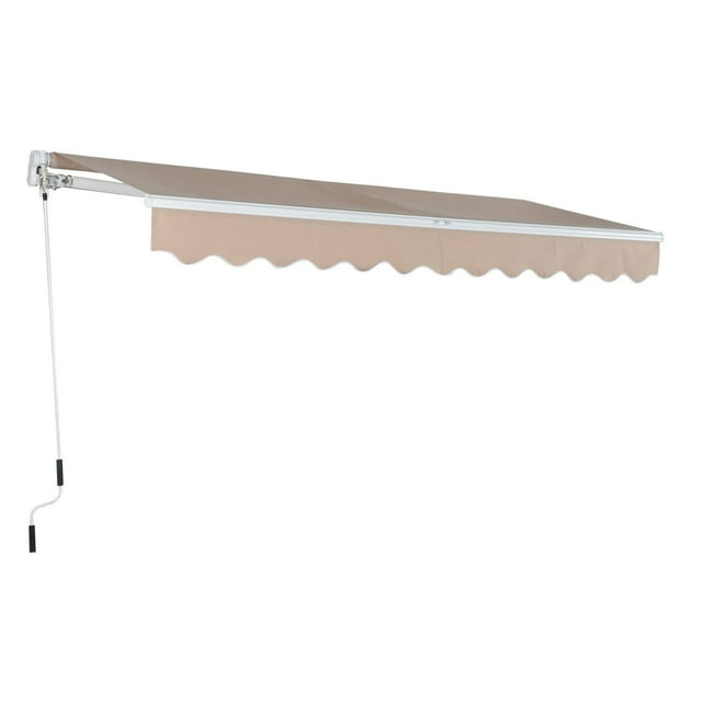 Auvent rétractable manuel Outsunny 13'x8 '