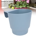 thumbnail image 3 of 3pcs Hanging Flower Pot Fence Hanging Bucket Pot Balcony Planter Suitable for Railing Garden Porch Window, 3 of 7