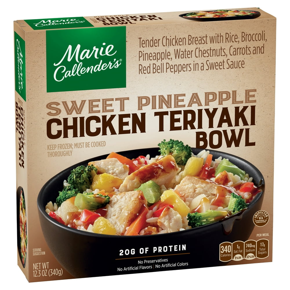 Marie Callender's Sweet Pineapple Chicken Teriyaki Bowl, 12.3 oz