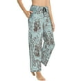 thumbnail image 2 of Balery Pirate Adventure Map print Women's Pajama Pants,Ultra Lightweight Pjs,Lounge Pant-Large, 2 of 9