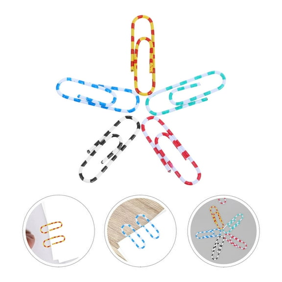 FRCOLOR 100pcs Paper Clips Small Document Binder Clips Medium Paper Clamp Marking Pins