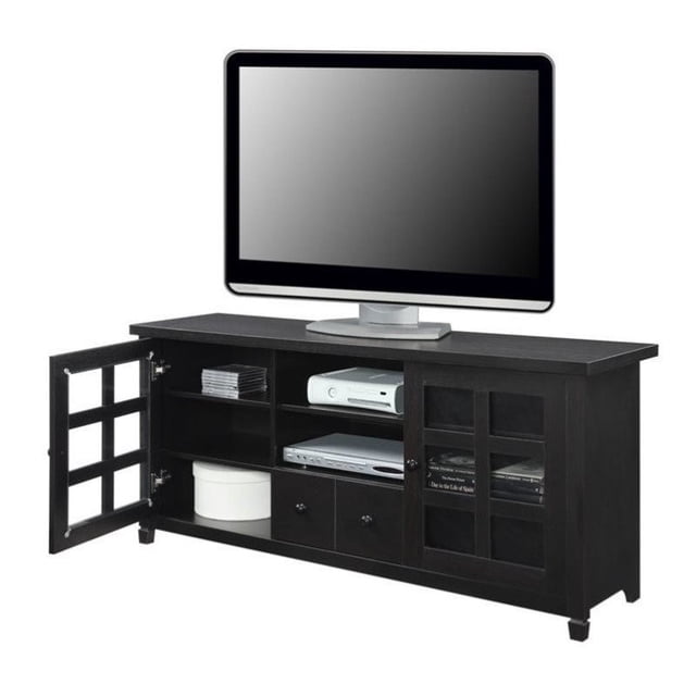 Convenience Concepts Newport Park Voie TV Stand en finition bois Espresso