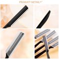 thumbnail image 7 of 10Pcs Exfoliating Dermaplaning Tool Face Razor and Eyebrow Razors Eyebrow Razors Multipurpose For Women Man With Precision Cover,Black, 7 of 7