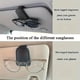 thumbnail image 3 of Car Accessories Auto Parts Products 2 Packs Sunglasses Holders For Car Visor - Magnetic Leather Sunglasses Holder And Card Clip - Car Visor Accessories, 3 of 5