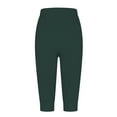 thumbnail image 4 of SNKSDGM Women's Plus Dress Pants Women Stretchy Plus Size Work Pants Women Long Tall Capris for Women Casual Solid Color Print Pants High Waist Bottom Drawstring Joggers Casual Pants, 4 of 5