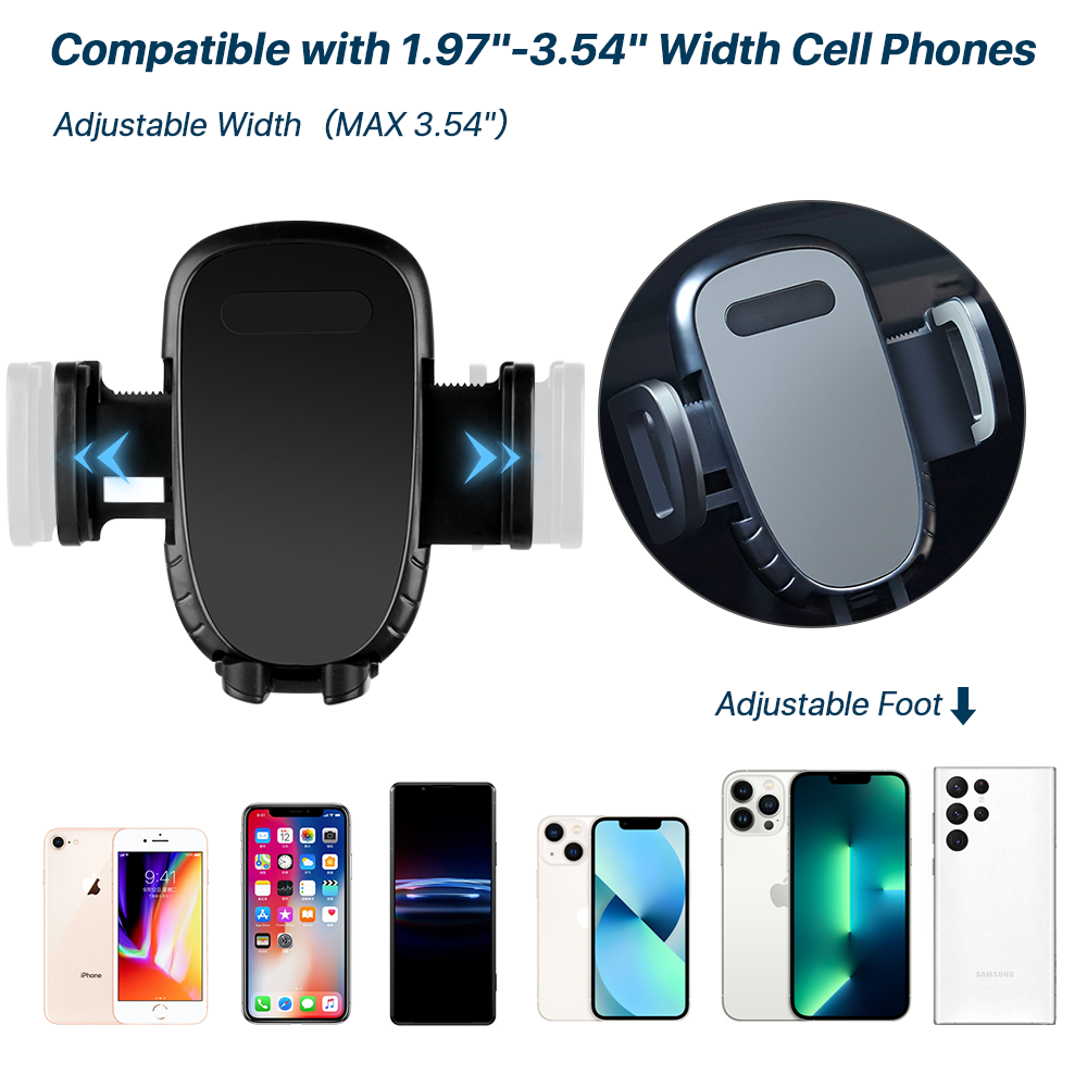 SUPTREE Cell Phone Holder for Car Cup Holder Phone Mount Car Assoceries Universal Adjustable for iPhone Samsung - image 3 of 7