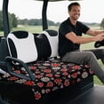 thumbnail image 4 of Bulopur Ladybug Waterproof Golf Cart Seat Covers Easy to Install Golf Cart Seat Towel Blanket with 4 Pockets Compatible with EZGO, Yamaha, Club Car, 4 of 8