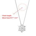 thumbnail image 3 of Rhinestone collar de gargantilla de plata del copo de nieve Collares de cristal de la cadena de joyería para las mujeres niñas, 3 of 7
