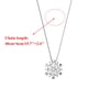 thumbnail image 3 of Rhinestone collar de gargantilla de plata del copo de nieve Collares de cristal de la cadena de joyería para las mujeres niñas, 3 of 5
