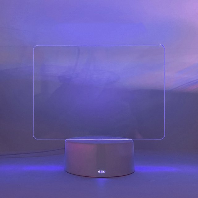 Lámpara De Dormitorio Lámpara de dormitorio LED USB Acrílico DIY Lámparas de mesa para accesorios para el hogar (S)