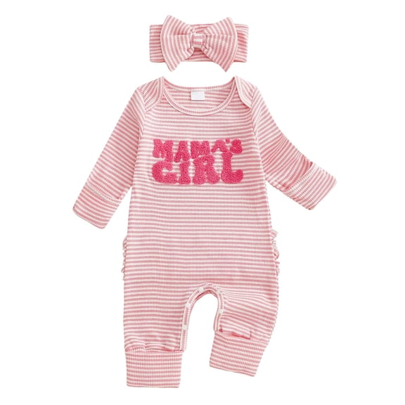 YDFCWXW Little Sister Newborn Outfit Baby Girl Coming Home Onesie Long Sleeve Romper Jumpsuit Fall Outfits Spring Clothes (Red, 0-3 Months)