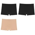 thumbnail image 1 of TrowBridge-bóxer sin costuras para mujer, lencería transpirable, cómoda, ropa interior de satén de seda, 3 piezas, 1 of 4