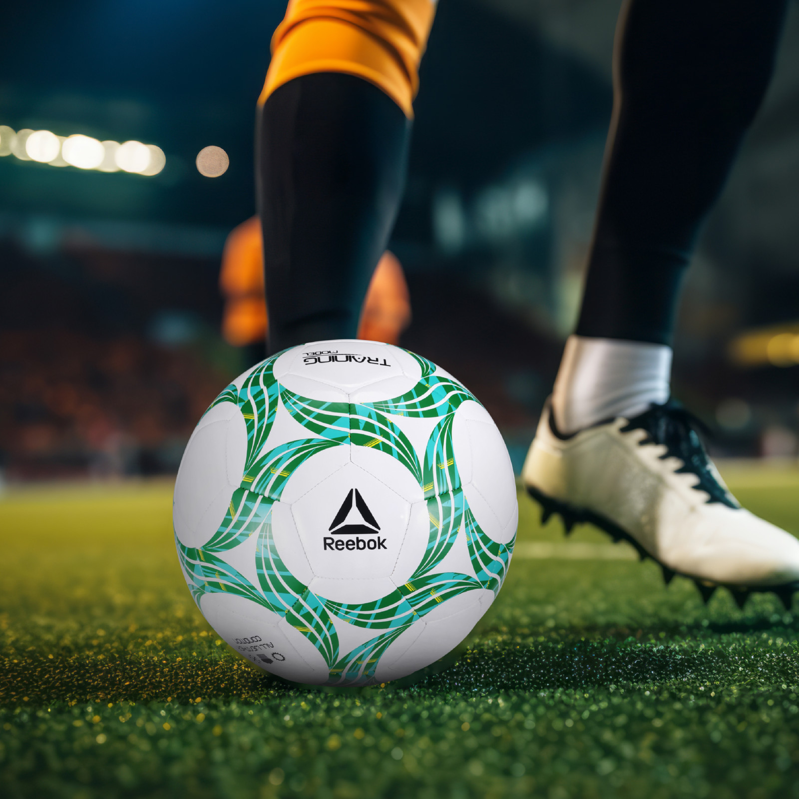 Reebok Size 5 Soccer Ball with Inflatable Pump – Durable Training & Match Ball for Kids & Adults, Football, Outdoor Sports, Soccer Gear