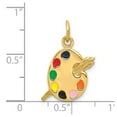 thumbnail image 3 of 14k Yellow Gold Enameled Artist Palette Charm, 3 of 4