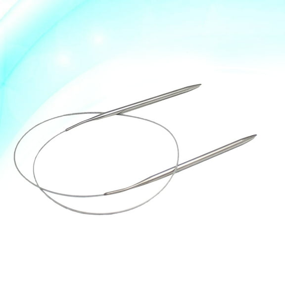 ROSENICE 1Pcs Metal Knitting Needle Circular For Sweater Woven Tools Home Use Craft Projects