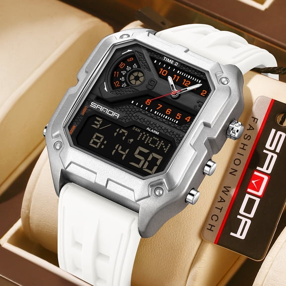 Square Watches for Man Digital Watches Waterproof Sport Watch with LED Backlight, Running Sports Digital Watch Gifts for Man Father's Day Gift