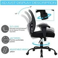 Big & Tall Office Desk 400 lbs Computer Mesh Chair for Heavy People