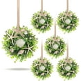 thumbnail image 1 of 6 Pcs Shell Starfish Swag Wreath Summer Wreaths for Kitchen Cabinet Mini Artificial Rustic Farmhouse Wreaths with Ribbon for Pillar Front Door Porch Wall Window Farmhouse Decoration, 1 of 8