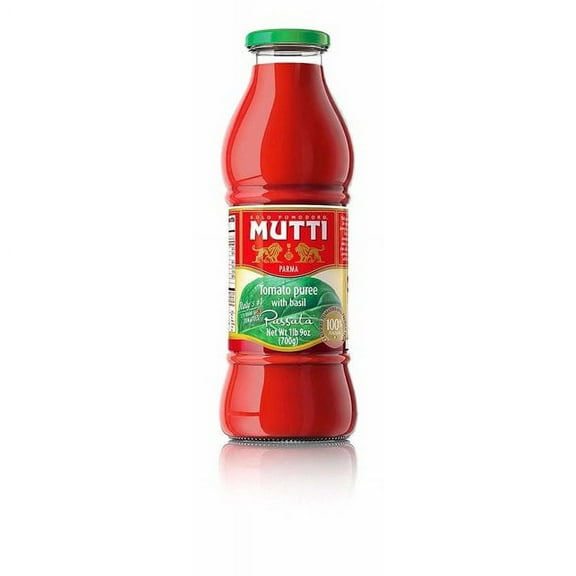 (2 Pack) Mutti Tomato Puree with Basil 25 oz