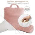 thumbnail image 3 of Nestl Almohada de Lectura para Niños y Adolescentes, Pequeña con Respaldo Brazos, Descanso Memory Foam Triturada, Color Beige Durazno., 3 of 6