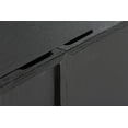 thumbnail image 4 of Holland 4 Door Sideboard Buffet in Black Brushed Oak Wood, 4 of 10