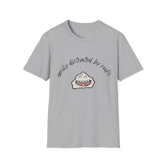 Easily distracted by rocks T-shirt