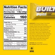 BUILT Bar Puff Protein Snack Bars, 15g Protein, Smores Chunk, No Gluten Free - 12 Pack