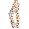 thumbnail image 4 of Halloween Pajama Pants for Women, Cute Funny Pumpkin Print Pajamas, Casual Elastic Waist Palazzo Pants Fall Pajamas, 4 of 5
