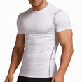 thumbnail image 5 of LTTVQM Men's Compression Shirts Short Sleeve Athletic Workout Tops Quick Dry T Shirt Summer Comfort Base Layer Undershirt White XL, 5 of 5
