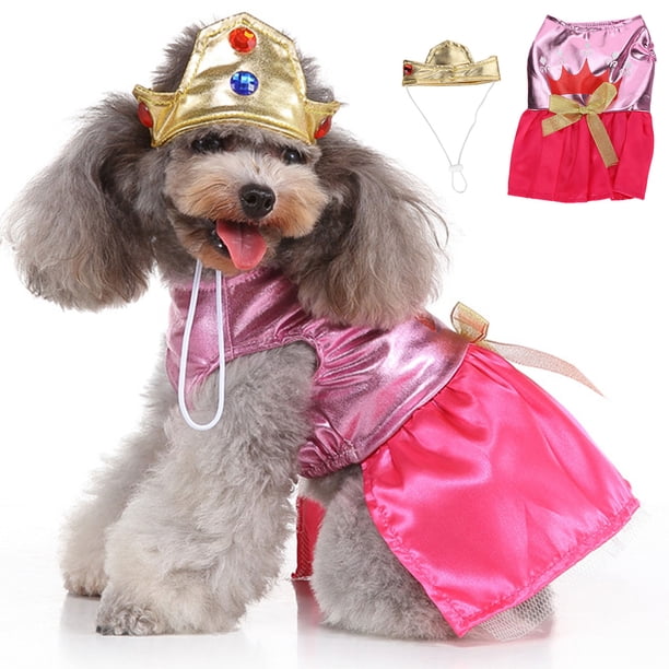 Disfraz de princesa para mascotas duradero e inofensivo vestido de novia suave para perros de larga vida útil vestido de princesa para cachorro de Halloween para mascotas ANGGREK Otros