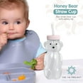 thumbnail image 7 of The 730 Project Honey Bear Transition Sippy Cup with Straw, 8 oz, Pink, 3 Pack, 7 of 7