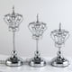 thumbnail image 5 of Corona de estilo europeo Candelabro de cristal Accesorios de boda Muebles para el hogar Adornos de metal Cena romántica a la luz de las velas Arreglo de ambiente, 5 of 6