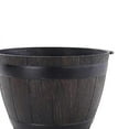 thumbnail image 3 of Rustic Resin Barrels Bucket Flower Planter Plant Pots Boxes Container Pail Backyard Planter Outdoor Indoor, 3 of 6