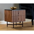 thumbnail image 2 of Sunpan Wellington 18.75" Modern Wood and Iron Night Stand in Brown/Black, 2 of 7