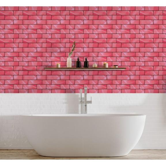 Mosaicowall 10-Sheet Peel and Stick Tile - 11.9"x11.8" Premium Kitchen Self Adhesive Backsplash Tile