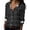 Black, variant on CAIXIA Women's Flowy Printed V-Neck Long Sleeve Blouse for Spring and Summer Seasons Going Out Tops For Women,Navy