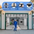 thumbnail image 3 of Garage Screen Doors for 2 Car Garage,16x7FT Fiberglass Magnetic Garage Door Screen, Hands Free Retractable Garage Net Screen Door Mesh with 6 Roll Up Starps and 26 Magnets for Patio, Gym, Porch, 3 of 5