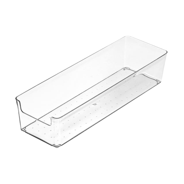 Matsuzay Contenedores de almacenamiento transparentes para un cómodo acceso y visibilidad, organizador de gran capacidad, caja larga L Type3 NO3