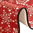 thumbnail image 6 of Dreamtimes Christmas Snowflakes Hallway Runner Rug 2'x6' Kitchen Rug with Rubber Backing Red Non Slip Entryway Rug Runner Washable Soft Area Rug for Hallway Bedroom Kitchen Decor, 6 of 6