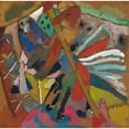 thumbnail image 2 of Wassily Kandinsky 15x15 Black Ornate Wood Framed Double Matted Museum Art Print Titled - St. George II (1911), 2 of 5