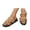 Brown, variant on Jane Wardrobe Women's Casual Buckle Strap Slide Sandals, Solid Color Denim Cloth Open Toe Breathable Summer Flats for Beach & Daily Wear, 1Pair, 36-42