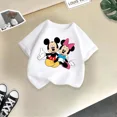 thumbnail image 3 of Camiseta de algodón de verano para niños de la marca Disney, linda y divertida camiseta de dibujos animados de Minnie para niño y niña, ropa informal de moda urbana para niños, 3 of 5