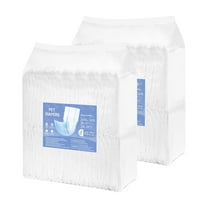 KFFKFF Disposable Male Dog Diapers, Highly Absorbent Belly Bands with Leak Protection and Wetness Indicator for Training, Heat, and Incontinence - XS, 96 Pack (2 x 48)