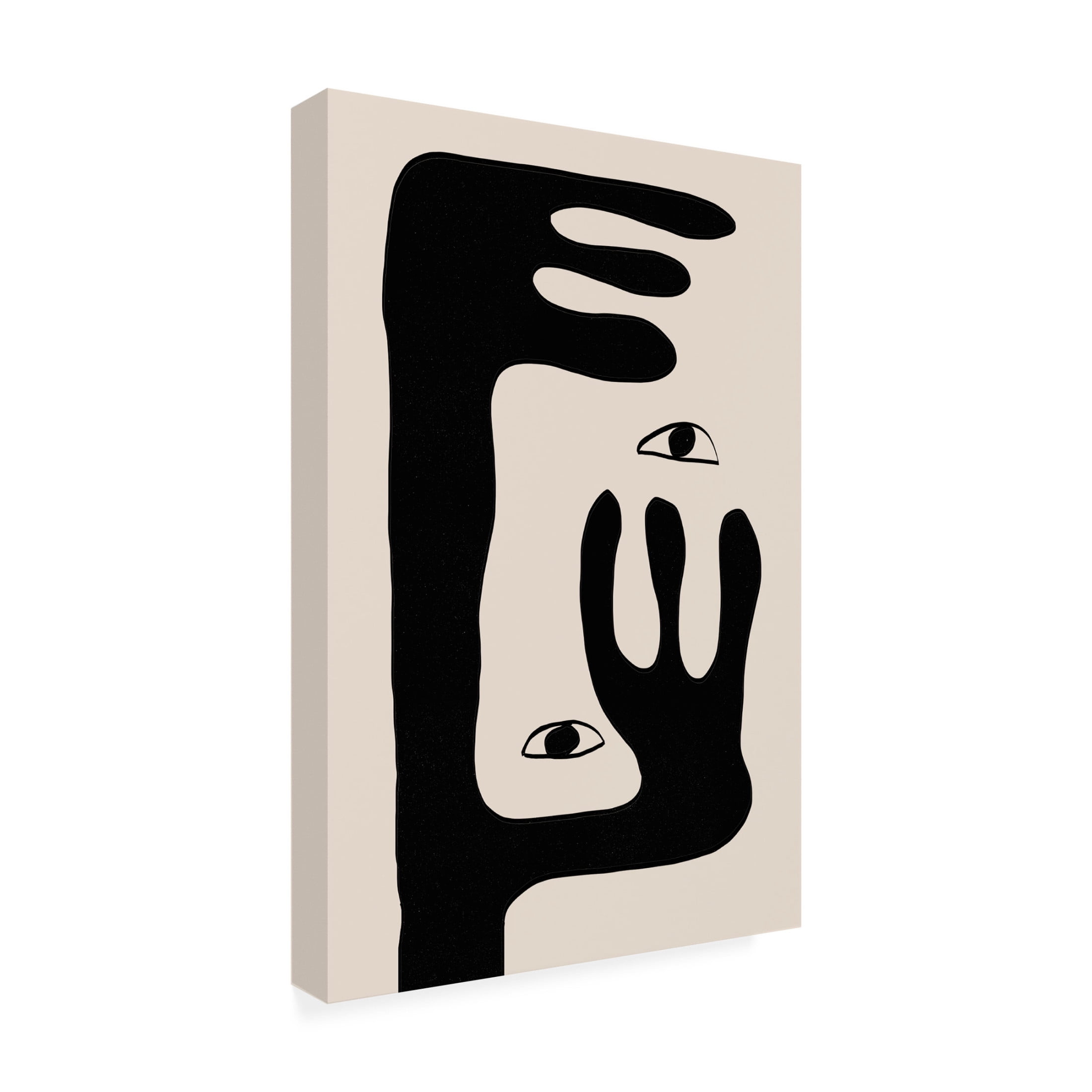 Trademark Fine Art THE MIUUS STUDIO Abstract Face No2 Canvas Wall Art