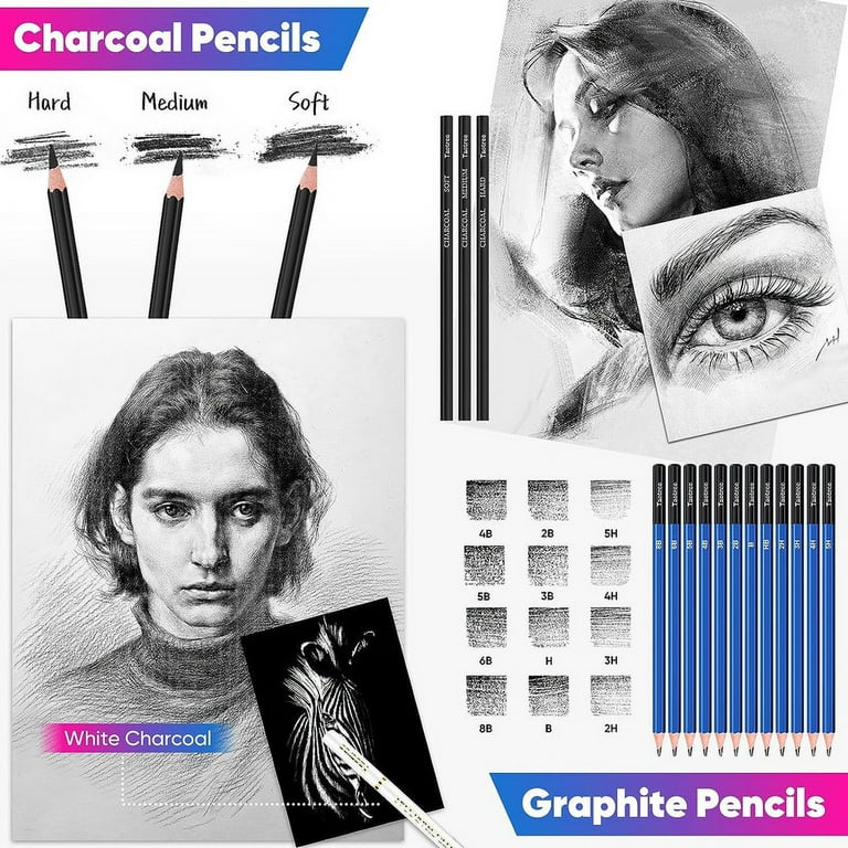  Drawing Set for Kids Ages 8-12 - Drawing Kit with 41pcs of Drawing  Supplies - Sketchbook 9”x12” 100 pages and Portable Drawing Pencil Case -  Kids, Teens, and Adults : Arts, Crafts & Sewing